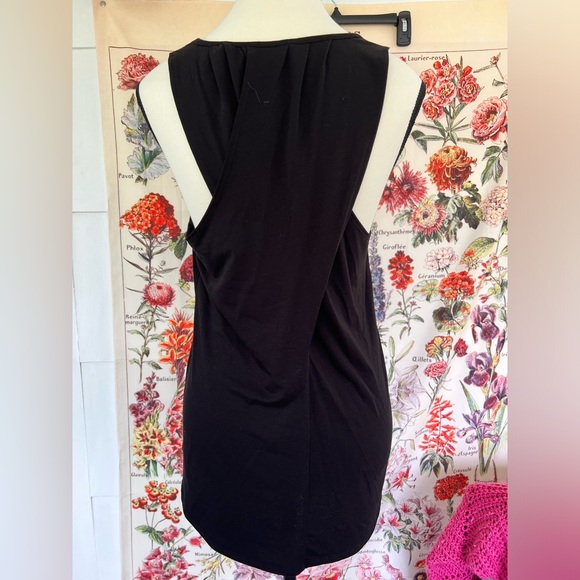 Athleta knit black tank top with criss cross back. Size S. Buy 3 Athleta for 30 - Picture 6 of 7